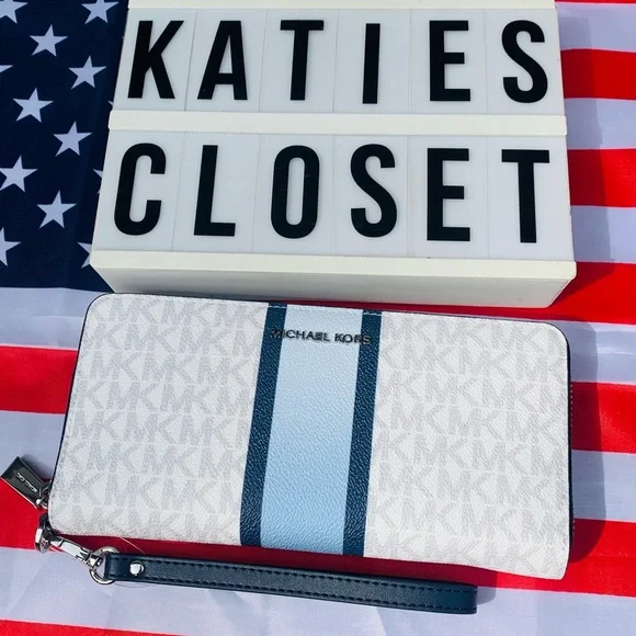 NWOT OMBRE MICHAEL KORS FULL ZIP WALLET HTF - Picture 6 of 12